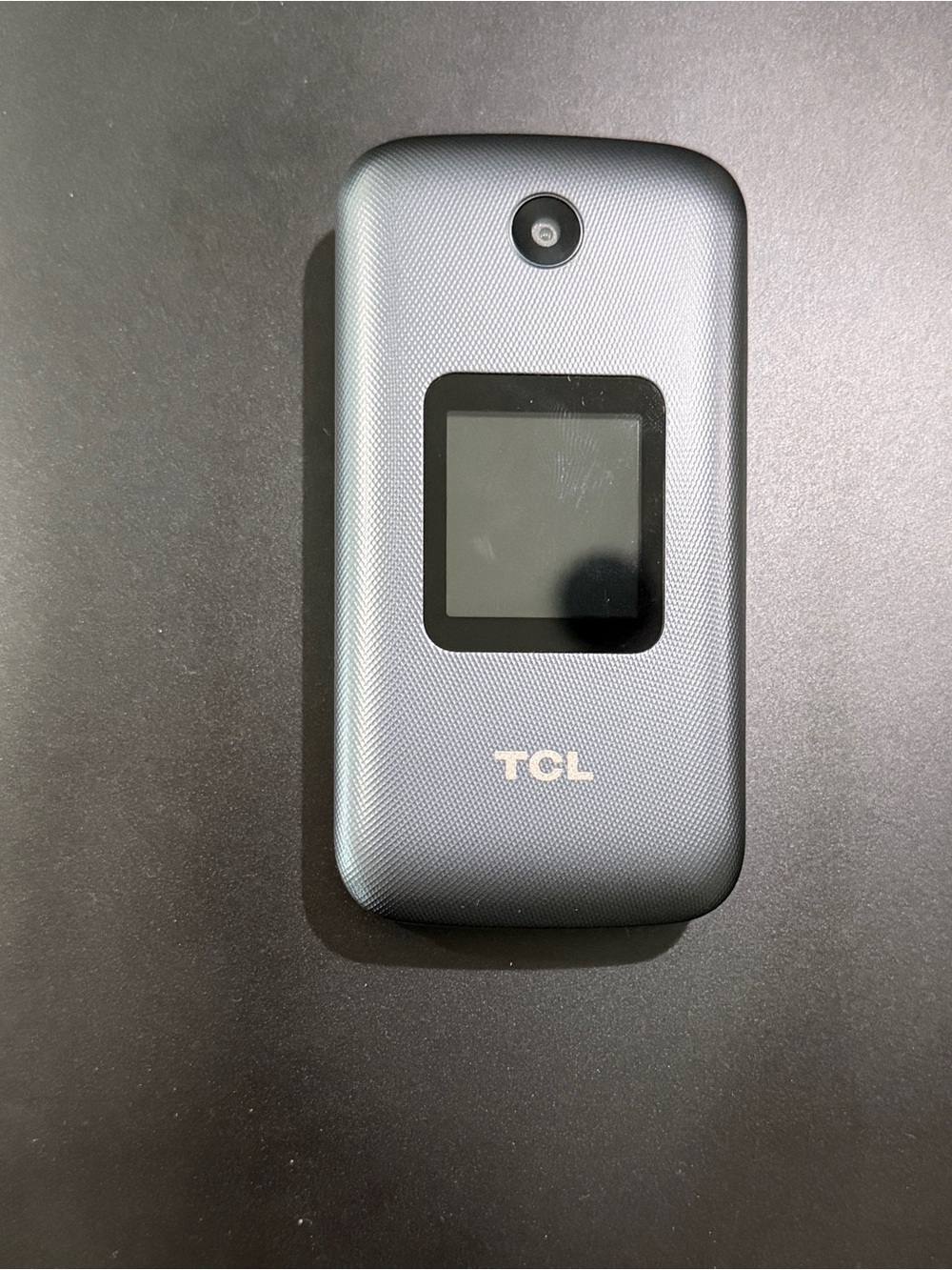TCL Flip Phone in Charcoal Gray with External Display